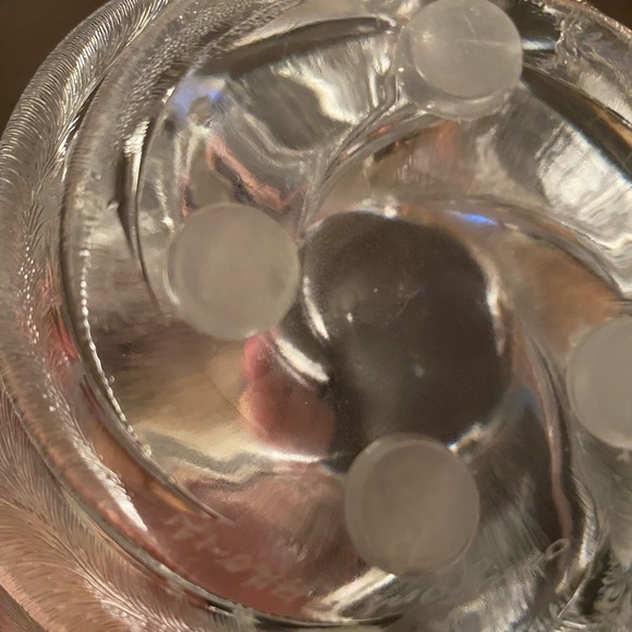 Orrefors vintage feather cut swirl crystal bowl - Picture 5 of 7